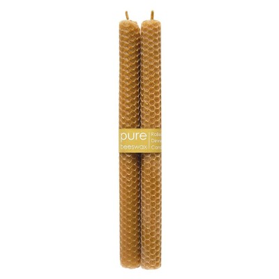 With Love Pure Beeswax Rolled Dinner Candle Set