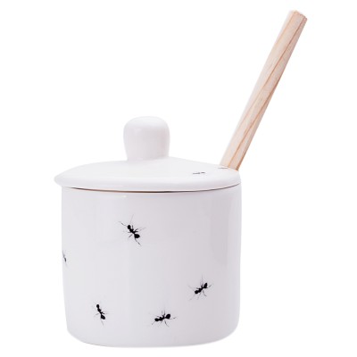 Love Milo Ants Lidded Sugar Pot & Spoon
